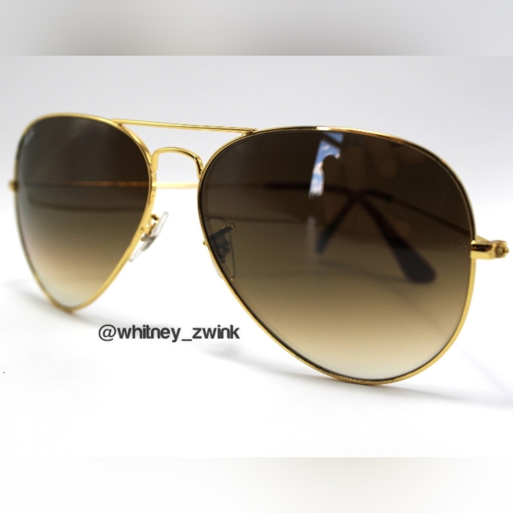 Ray-Ban Aviator Gradient Brown RB3025 58 / 62 - Picture 10 of 17